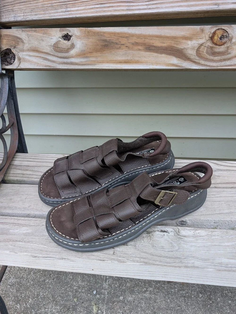 Route 66 Men's Brown Fisherman Sandals Size 13 Vintage Y2K